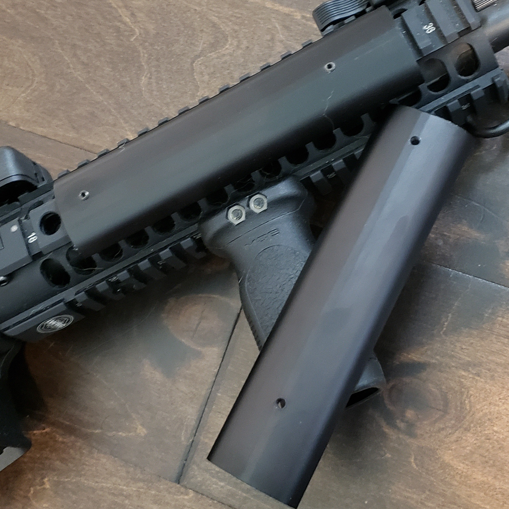 AR15 M4 Custom Aluminum Standard Picatinny Rail Cover Black