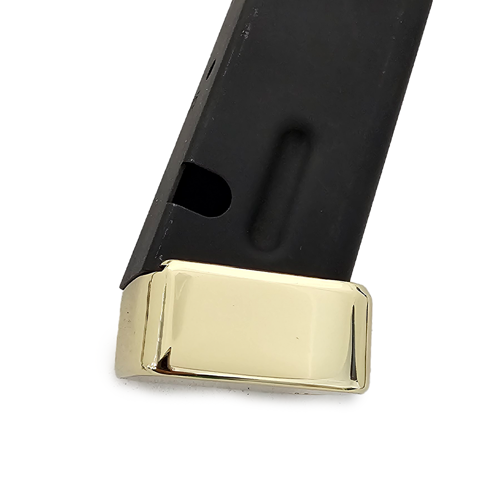 2 X Beretta Magazine Plate Extension 92 Series Metal Gold