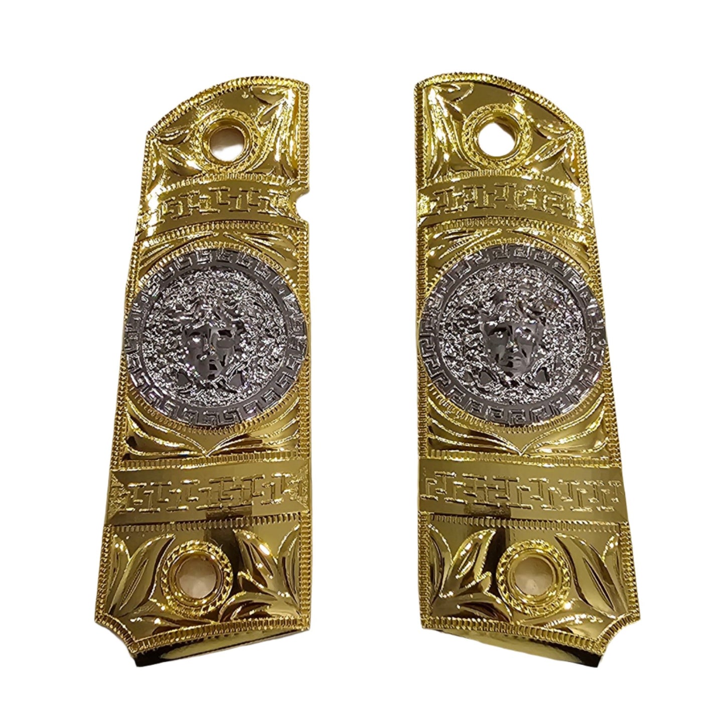 New 1911 Versace Style FULL SIZE  Ambi Cut Gold Silver