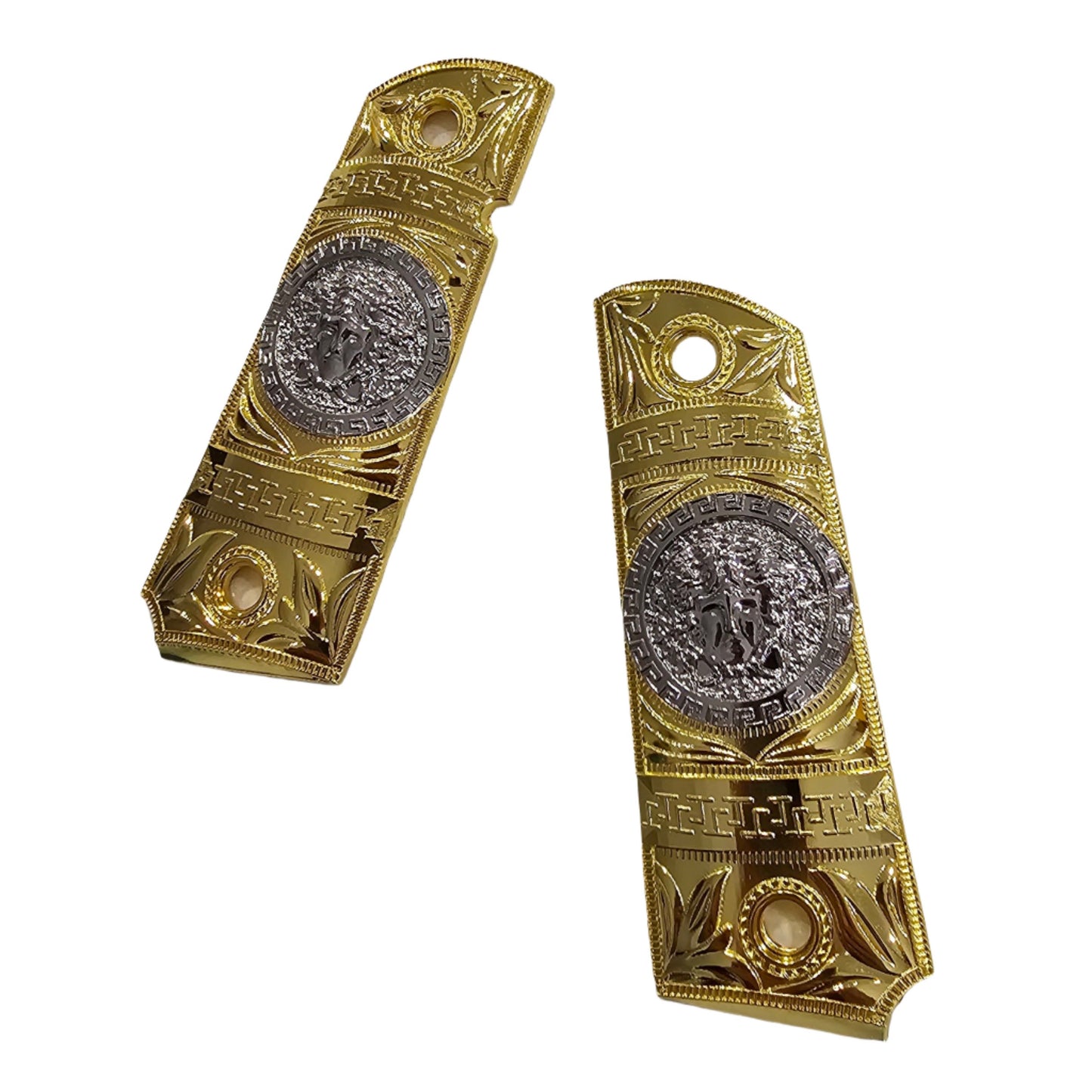 New 1911 Versace Style FULL SIZE  Ambi Cut Gold Silver