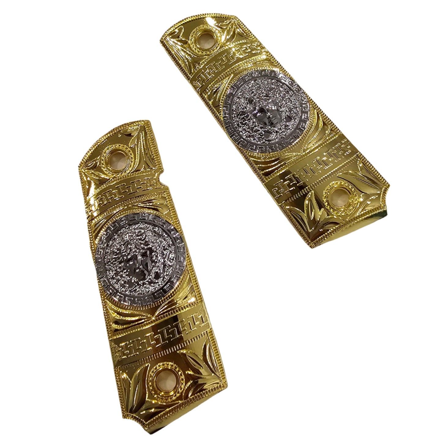 New 1911 Versace Style FULL SIZE  Ambi Cut Gold Silver