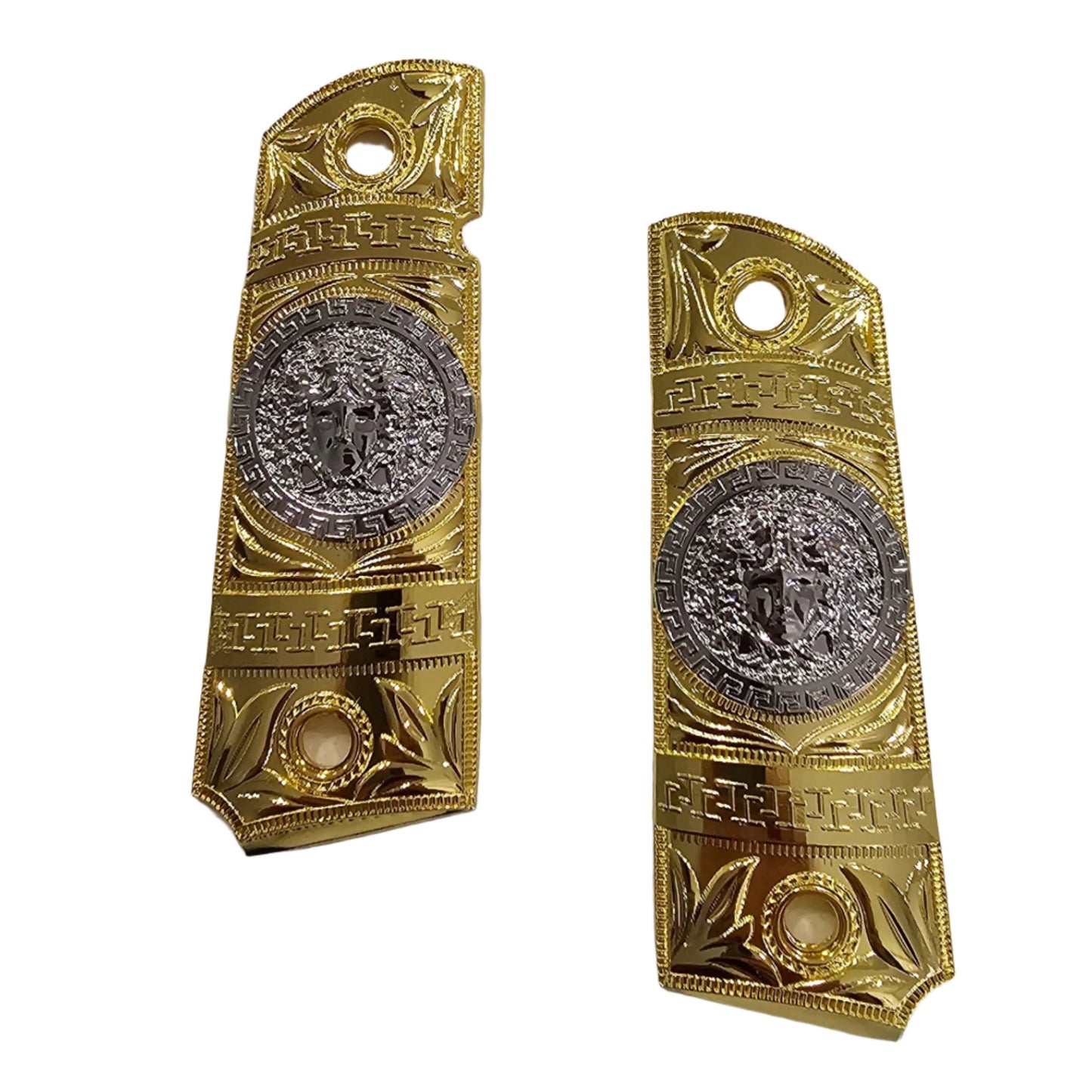 New 1911 Versace Style FULL SIZE  Ambi Cut Gold Silver