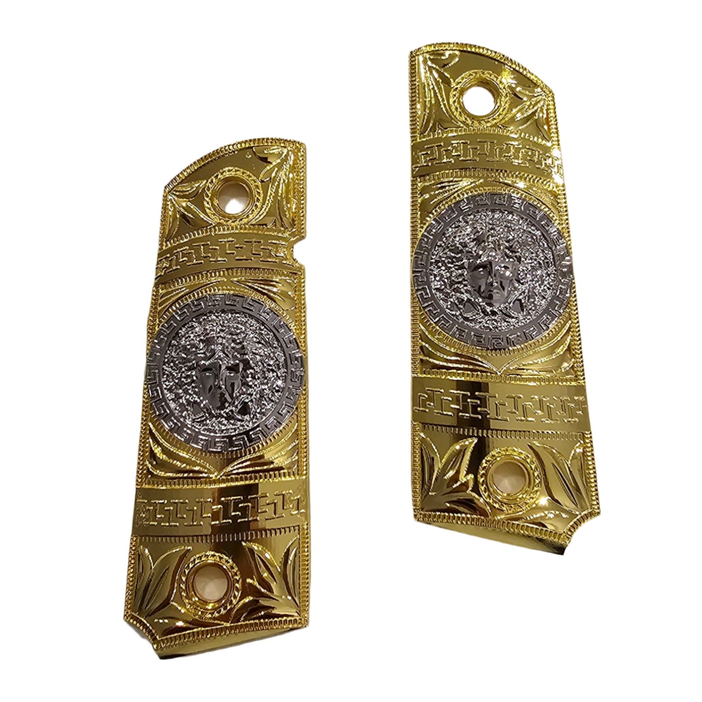 New 1911 Versace Style FULL SIZE  Ambi Cut Gold Silver