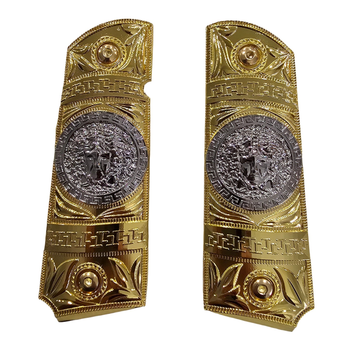 New 1911 Versace Style FULL SIZE  Ambi Cut Gold Silver