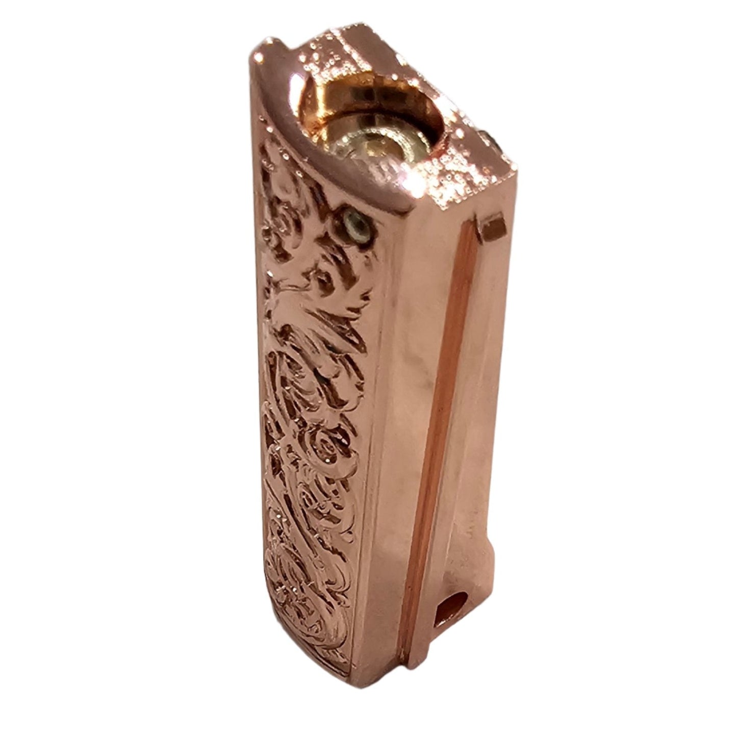 Engraved 1911 Mainspring Housing - full size steel compatible with all standard 1911s Rose Gold