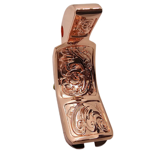 Engraved 1911 grip safety .25 Radius steel compatible with all standard 1911s Rose Gold