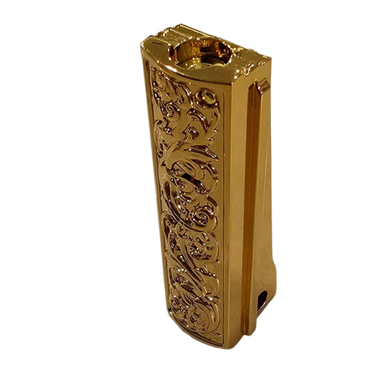 Engraved 1911 Mainspring Housing - full size steel compatible with all standard 1911s Gold Plated