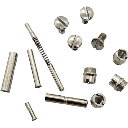 Polished Nickel 1911 Screws, Pins, and Bushings Set - All 1911 Makes and Models