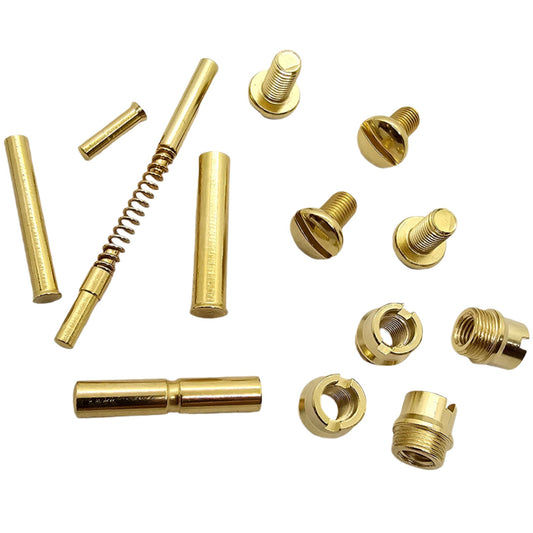 Polished Gold 1911 Screws, Pins, and Bushings Set - All 1911 Makes and Models