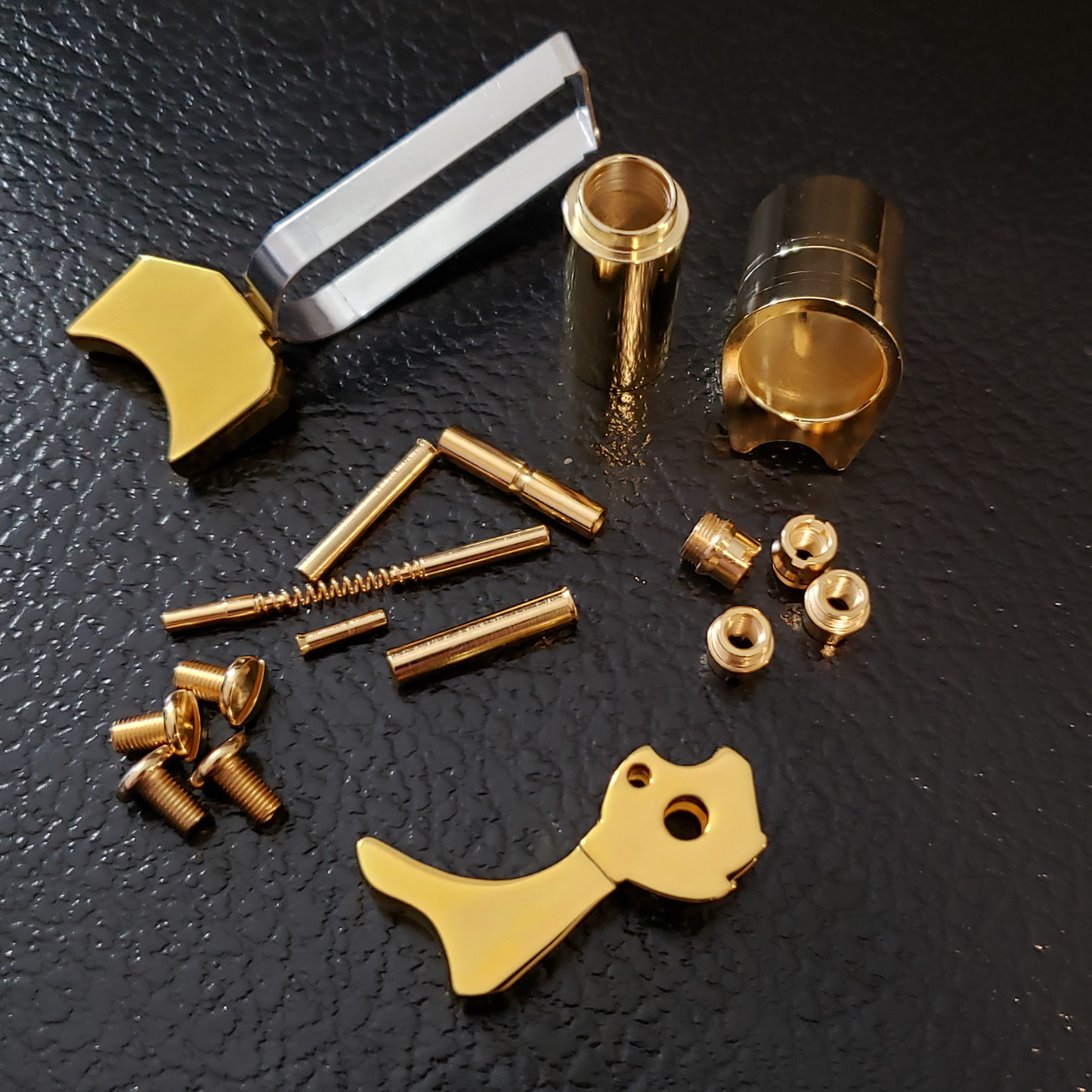 1911 Parts Steel Polished 24K Real Gold 45ACP 38 super 9mm - MUZZLE MAN