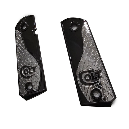 1911 COLT FULL SIZE  Snake Texture With Ambi Cut Black Nickel (Metal)